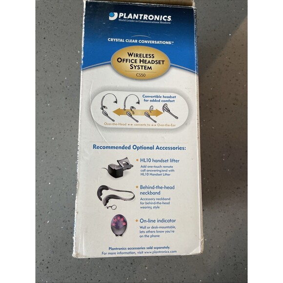 *READ* Plantronics CS50 Wireless Office Headset System PARTS ONLY - Picture 3 of 7